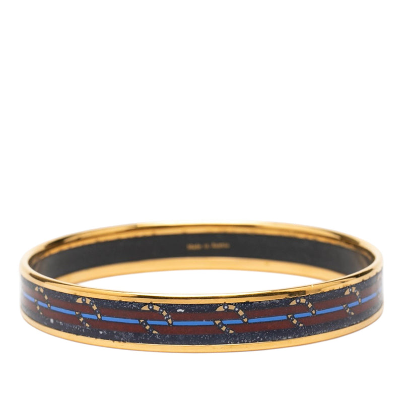 Narrow Horse Horseshoe Cloisonne Enamel Bangle 62 - Image 3