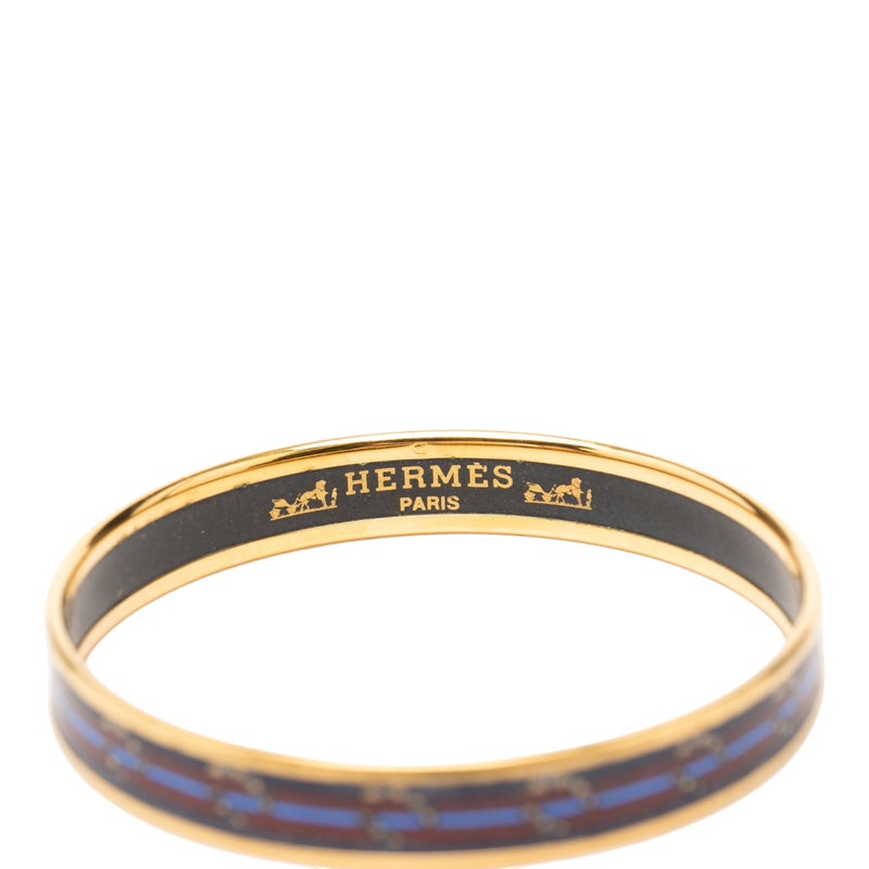 Narrow Horse Horseshoe Cloisonne Enamel Bangle 62 - Image 5