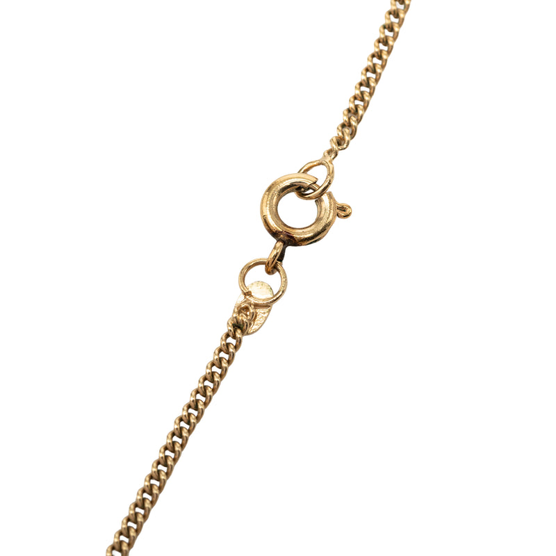 CC Gold Plated Strass Pendant Necklace - Image 5