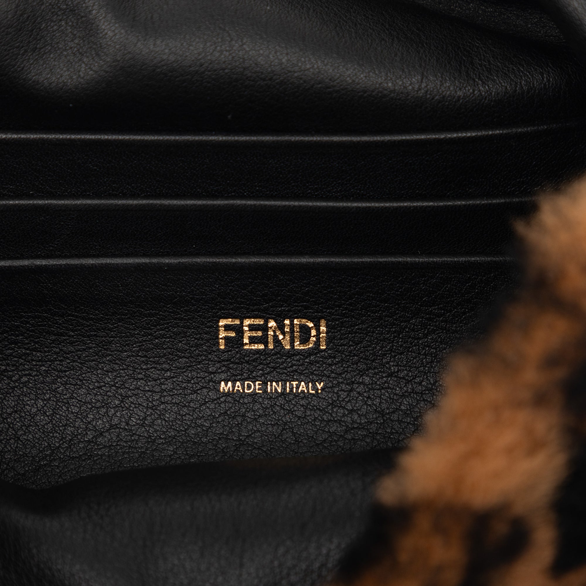 Mini Zucca Shearling Chain Baguette Satchel - Image 5