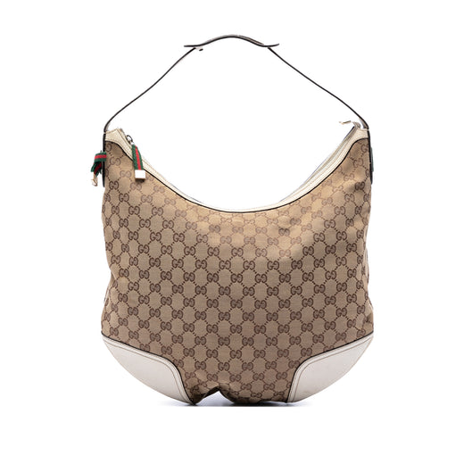 Large GG Canvas Web Princy Hobo - Image 1