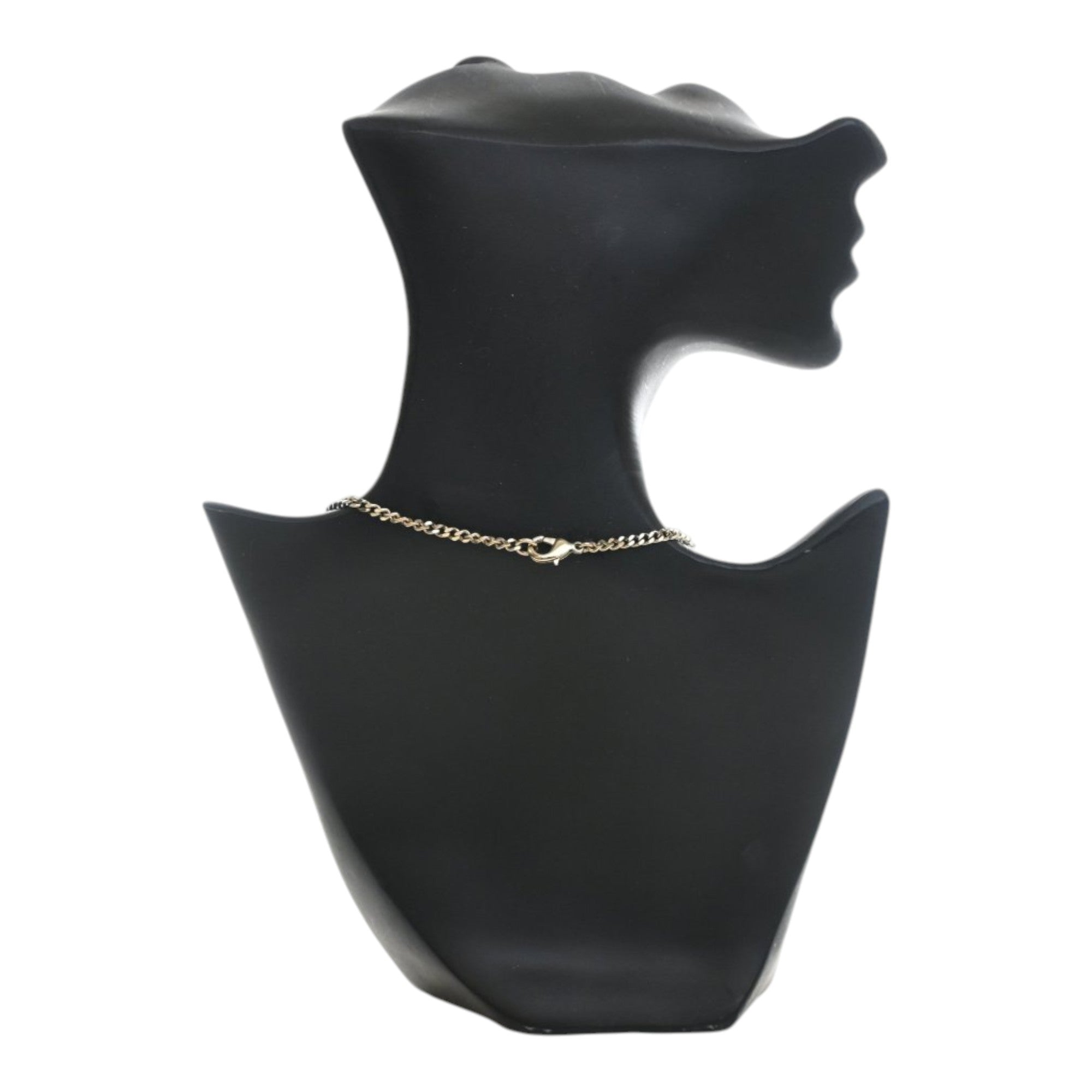 CC Brass and Strass Dog Tag Pendant Necklace - Image 8
