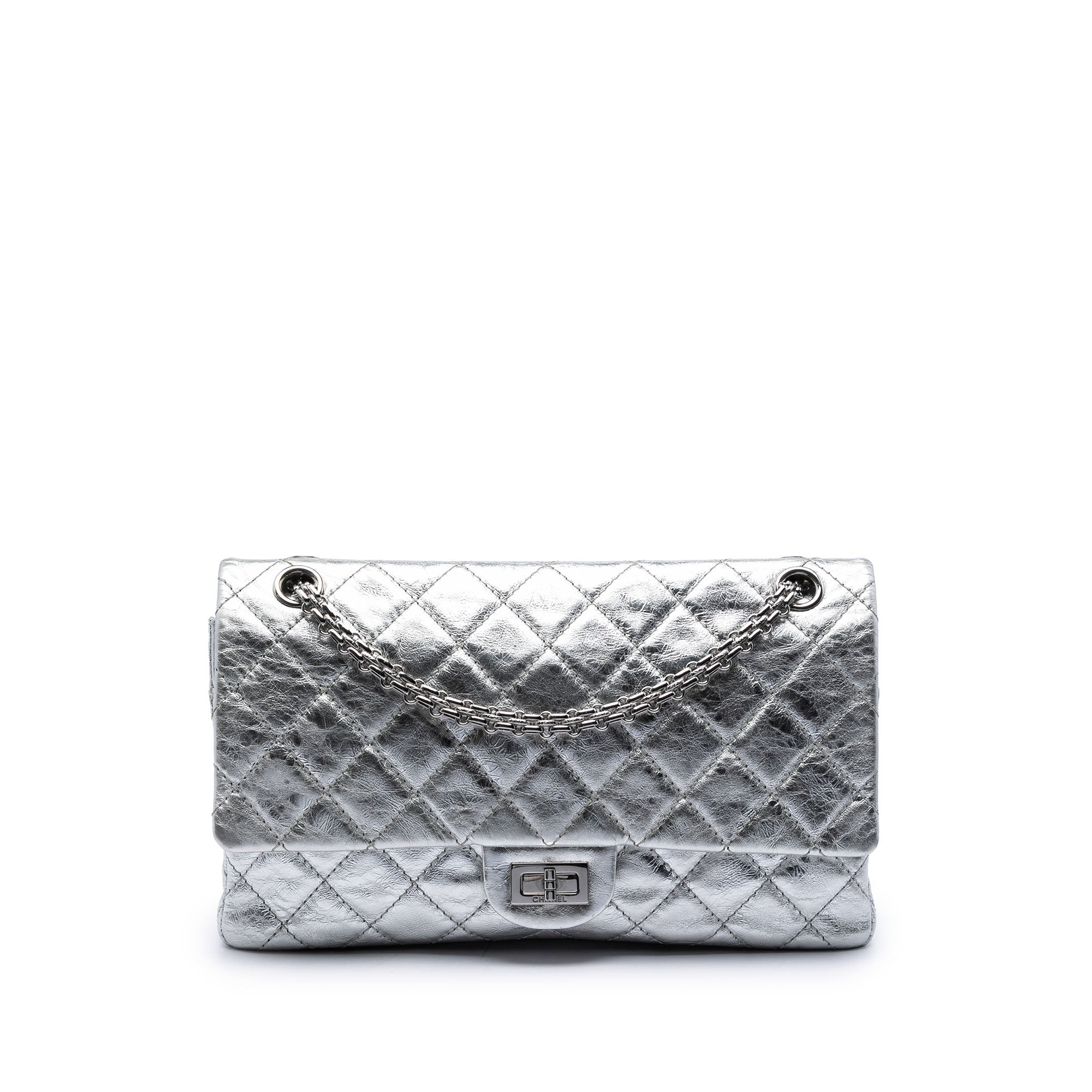 Quilted Metallic Aged Calfskin Reissue 2.55 Double Flap 226 - Image 1
