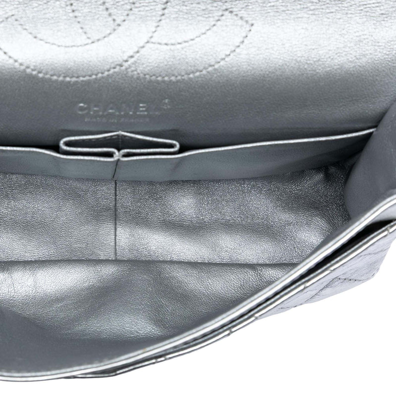 Quilted Metallic Aged Calfskin Reissue 2.55 Double Flap 226 - Image 4