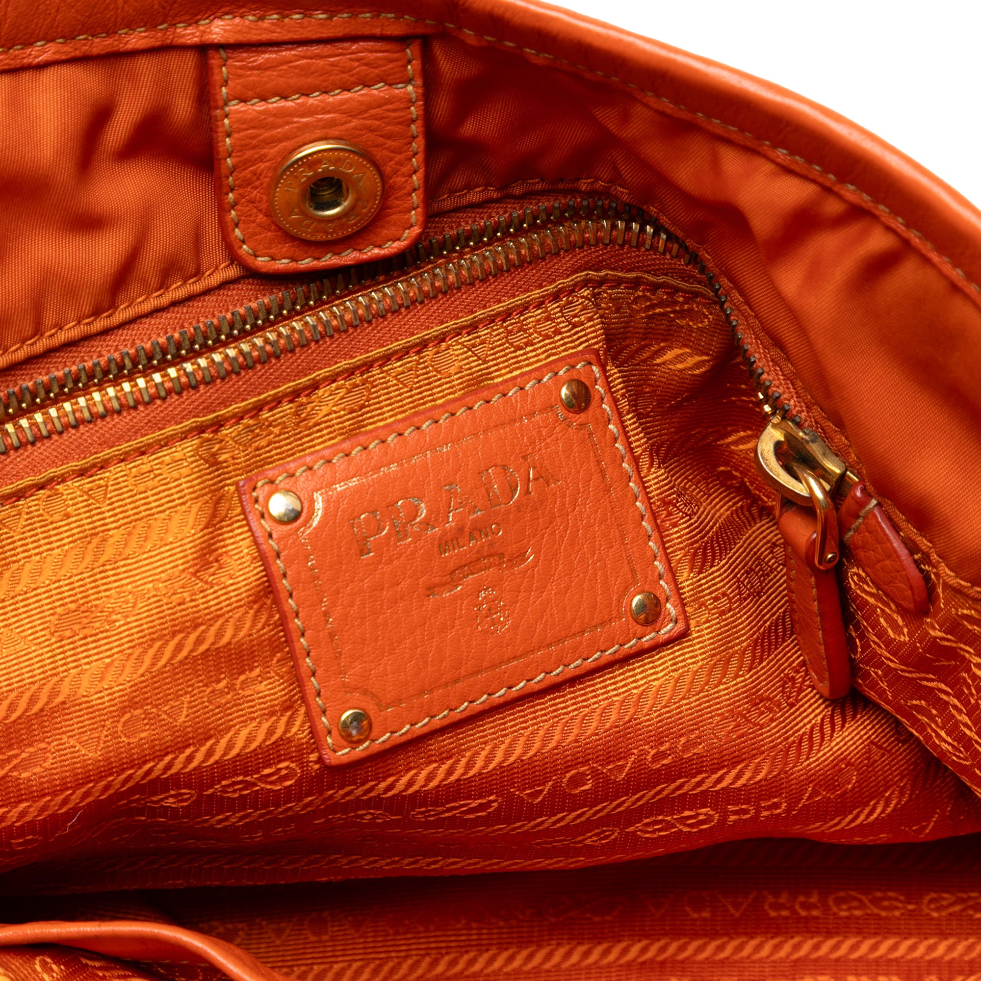 Vitello Daino Trimmed Tessuto Satchel - Image 5