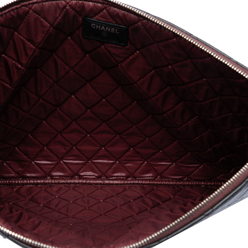 Large Quilted Lambskin O Case Clutch - Image 4
