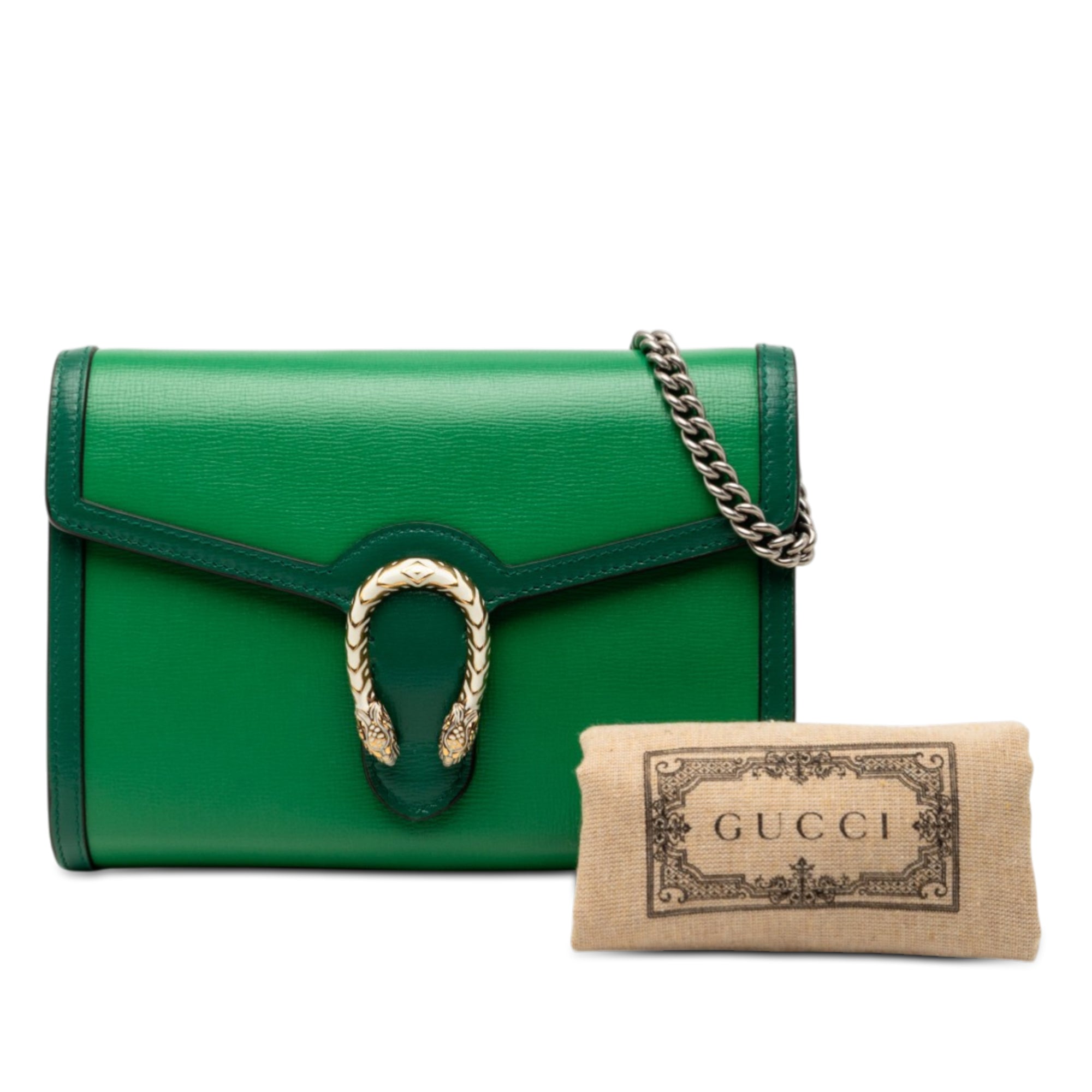 Bicolor Calfskin Dionysus Wallet on Chain - Image 8