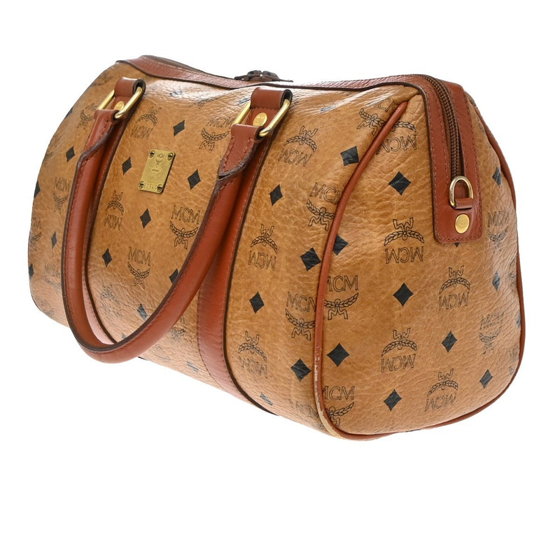 Mcm Visetos Leather Brown Bag