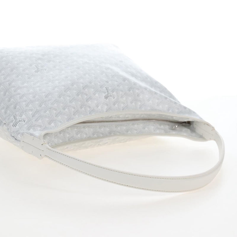 Goyard Boheme Hobo Iridescent Coated Canvas White