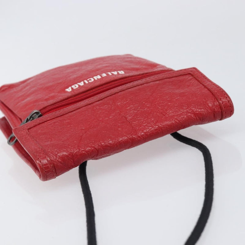 Balenciaga Explorer Leather Red Bag