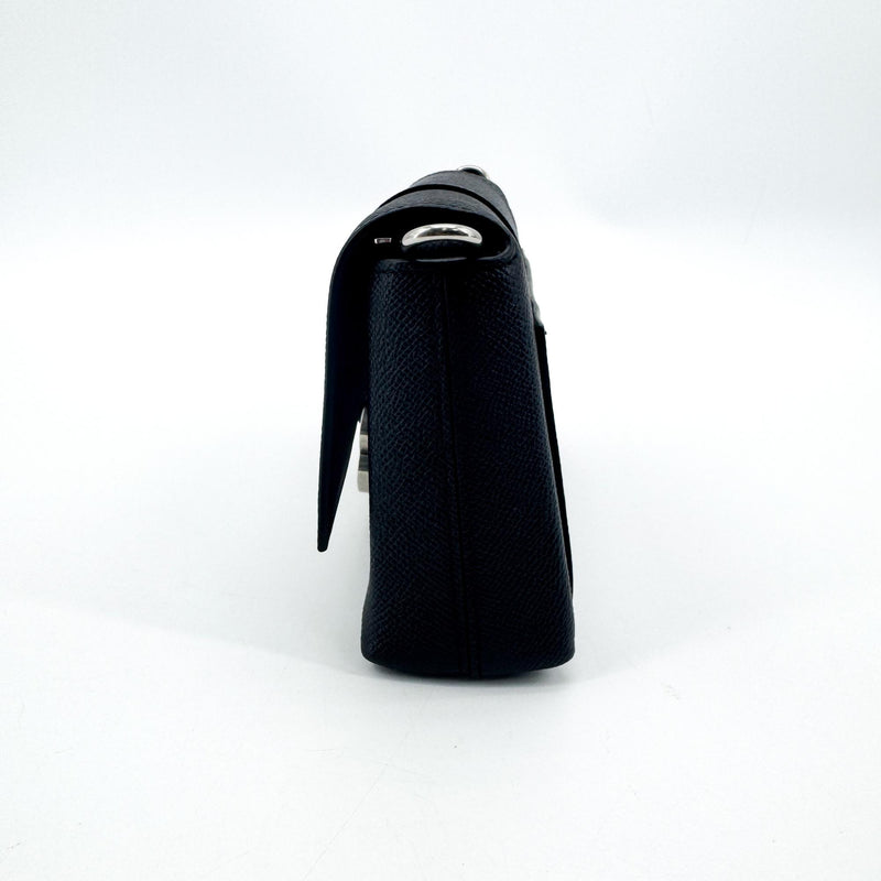 Balenciaga Hourglass Chain Leather Black Bag