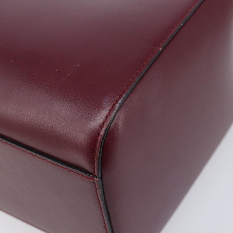 Cartier Must De Leather Burgundy Bag