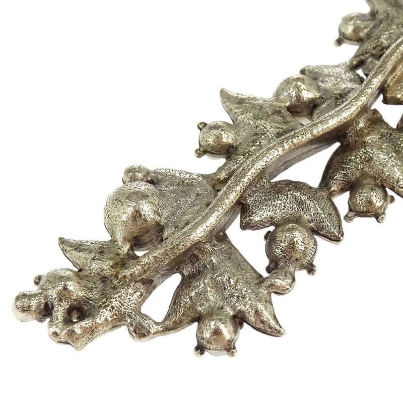 Chanel Cc Leaf Cluster Pendant Metal With Crystals Gold Gold_plated Bijoux