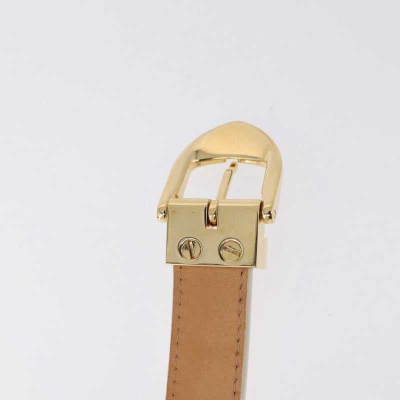 Louis Vuitton Vernis Belt Lv Monogram Beige Patent_leather