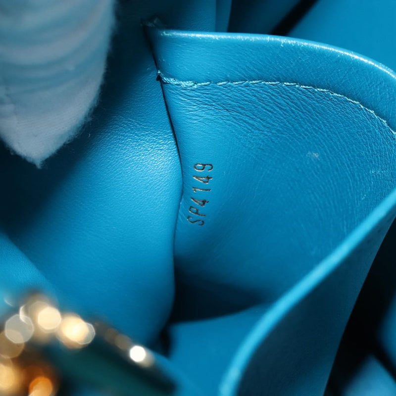Louis Vuitton Milla Veau Nuage Calfskin Blue Leather Bag
