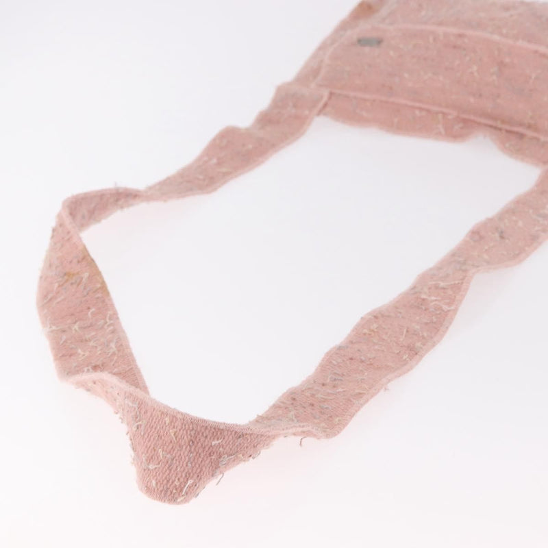Chanel Shoulder Suede Patchwork Pink Tweed Bag