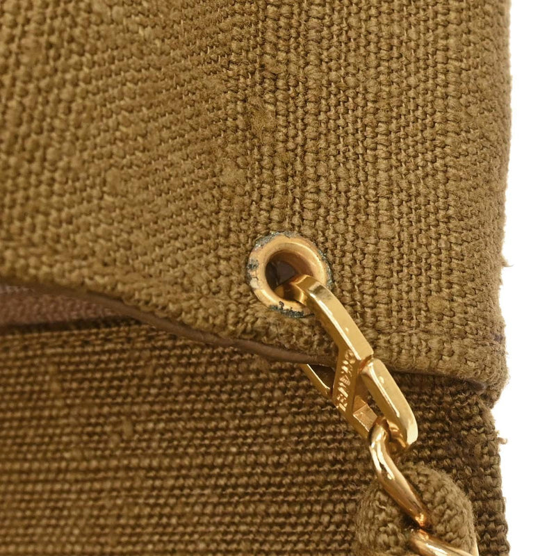 Chanel Vintage Diana Flap Quilted Canvas Brown Bag