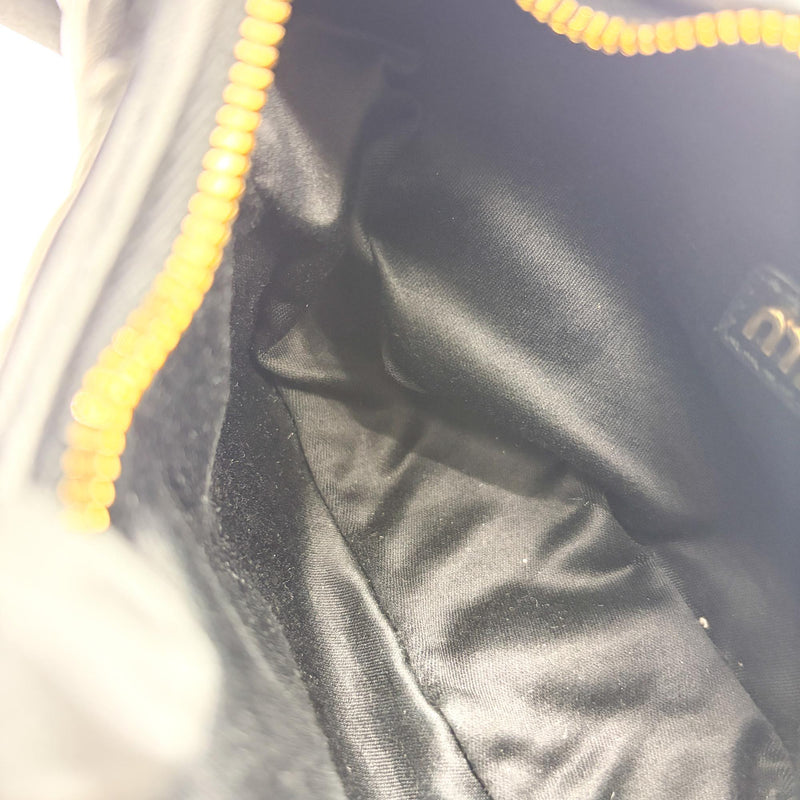 Miu Miu Wander Hobo Matelasse Leather Black