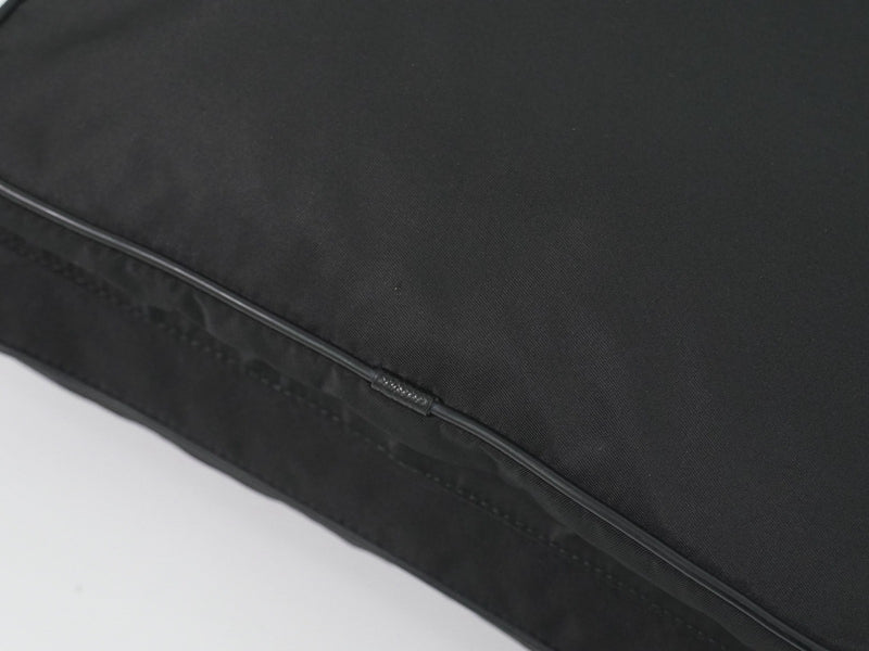 Prada Front Pocket Messenger Quilted Tessuto Black Nylon