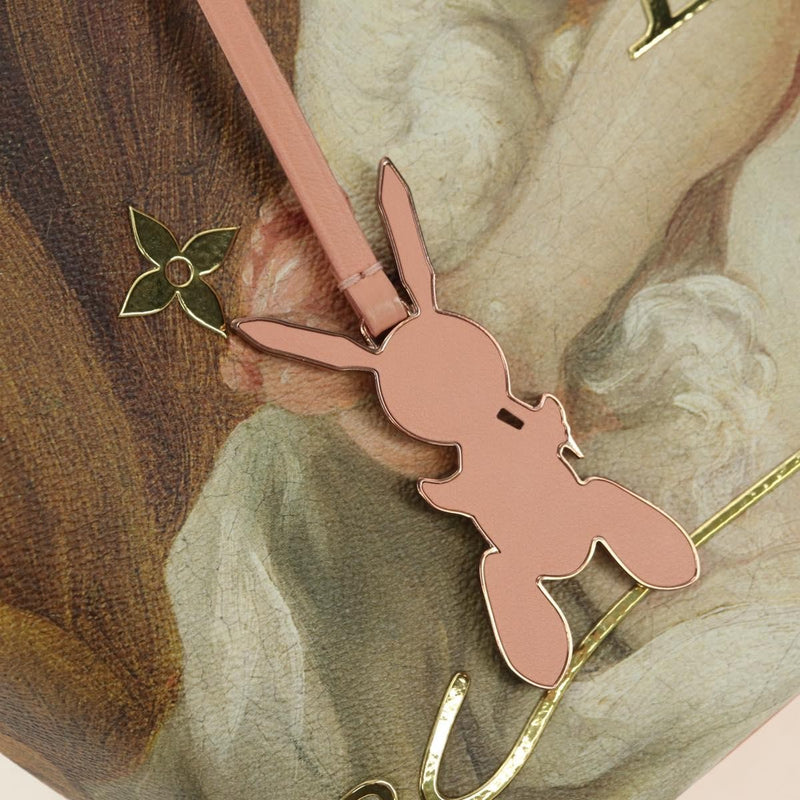 Louis Vuitton Neverfull Nm Limited Edition Jeff Koons Fragonard Print Canvas Pink Bag