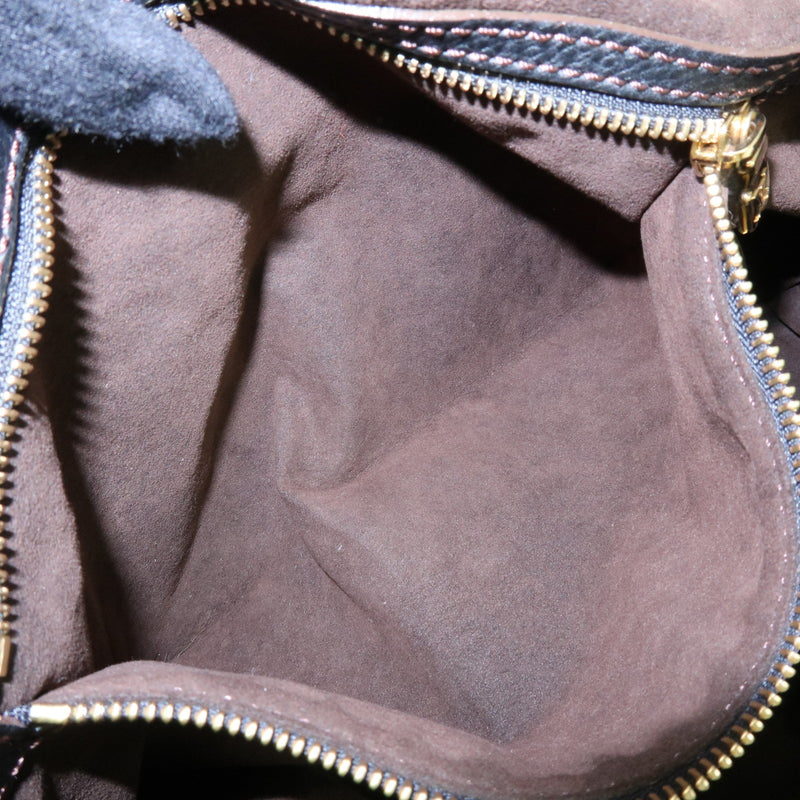 Louis Vuitton L Hobo Mahina Leather Black