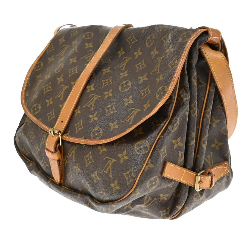 Louis Vuitton Saumur Monogram Canvas Brown Bag