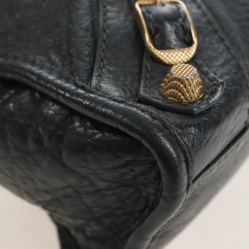 Balenciaga City Giant Studs Leather Gray Bag