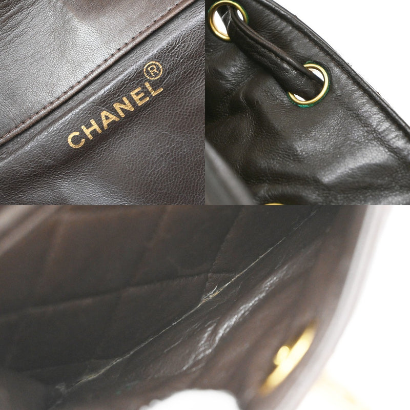 Chanel Duma Drawstring Quilted Leather Brown Bag