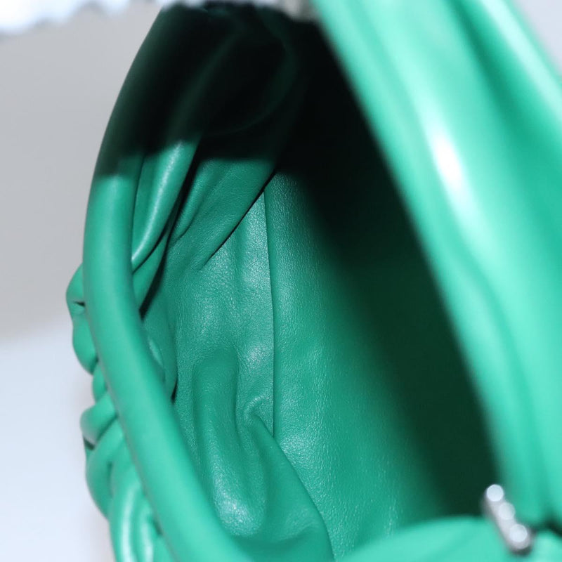 Bottega Veneta The Chain Pouch Leather Green