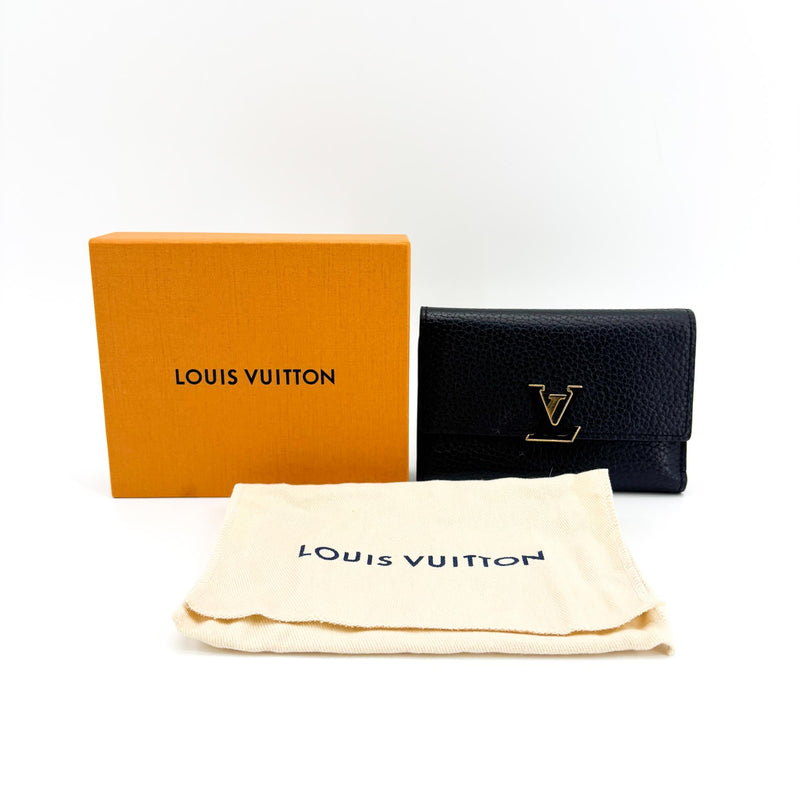 Louis Vuitton Capucines Taurillon Leather Black Accessory