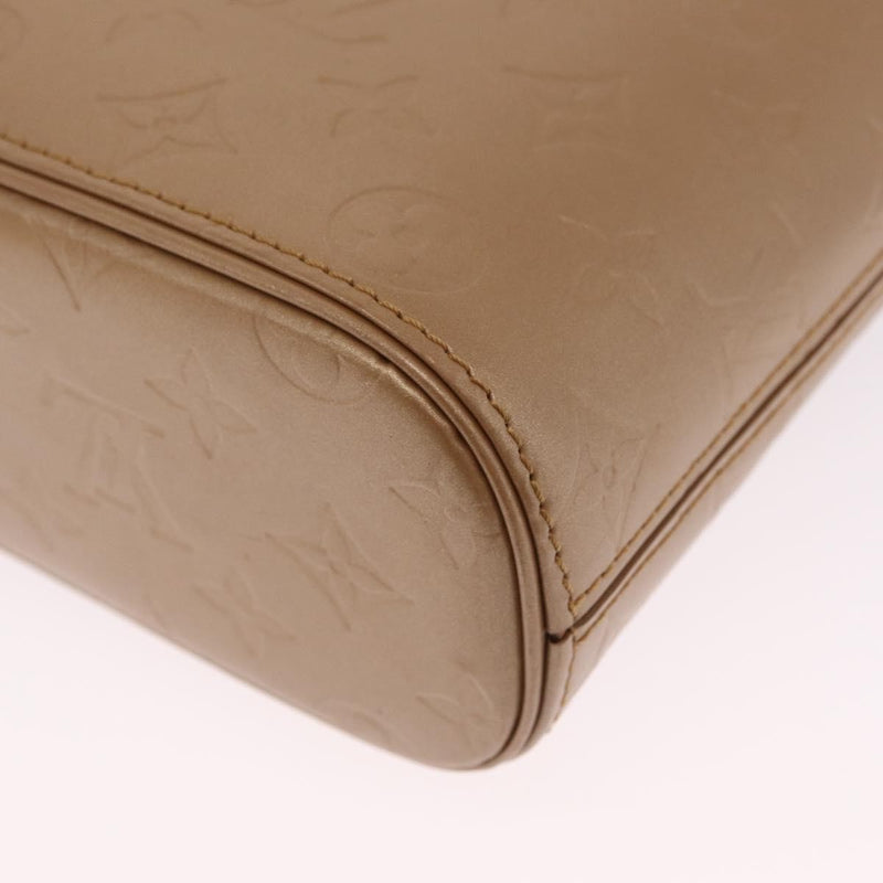 Louis Vuitton Mat Allston Monogram Vernis Beige Leather Bag