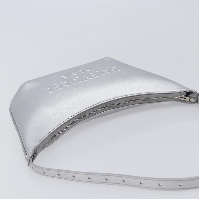 Balenciaga Mary Kate Sling Leather Silver Bag