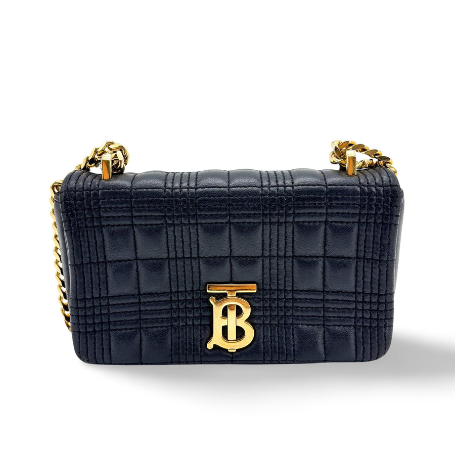Burberry Lola Bum Quilted Lambskin Black Leather Bag