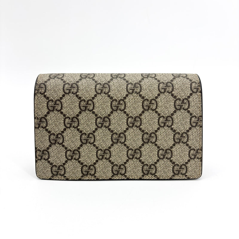 Gucci Dionysus Bag Gg Coated Canvas With Leather Brown