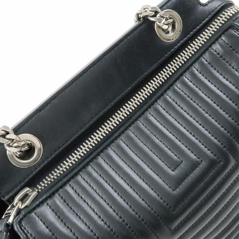 Fendi Dotcom Click Quilted Leather Black Bag