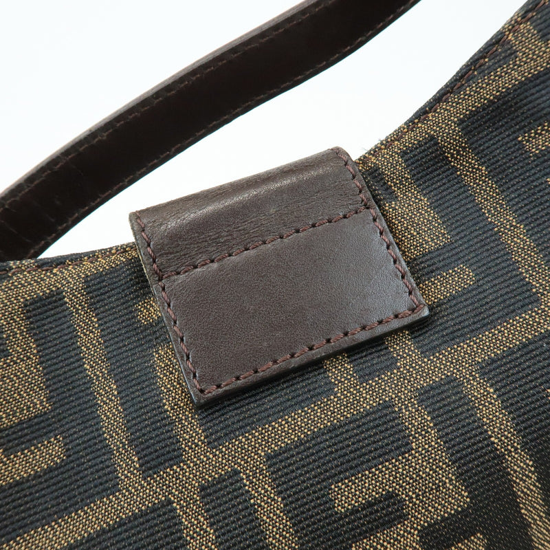 Fendi Flap Hobo Zucca Canvas Brown
