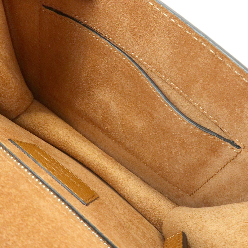 Valentino Garavani Glam Lock Leather Brown Bag