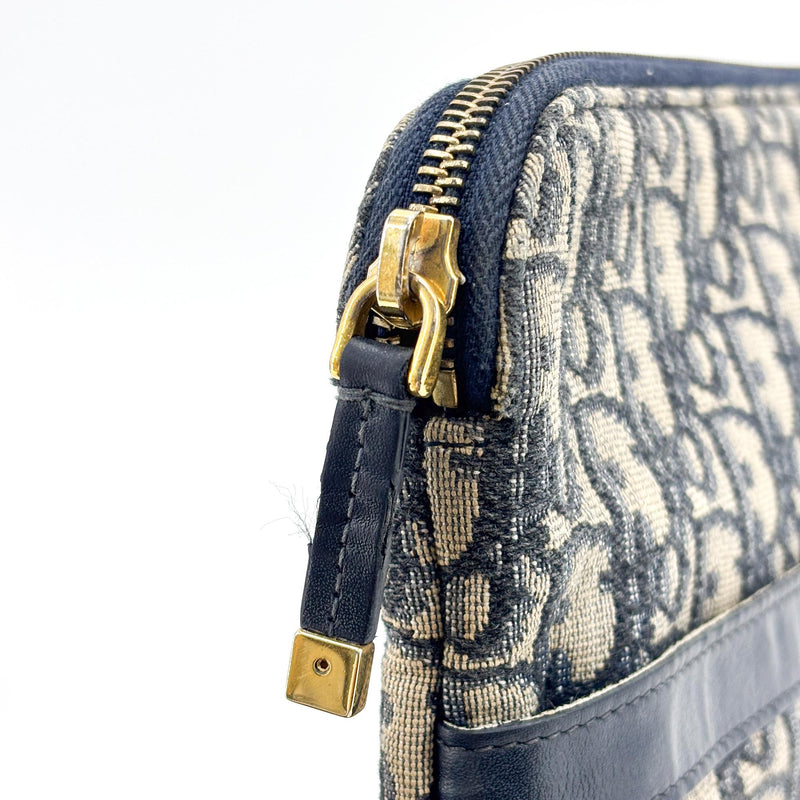 Christian Dior Travel Kit Oblique Canvas Navy Accessory