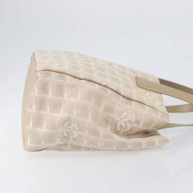 Chanel Travel Line Nylon Beige Bag