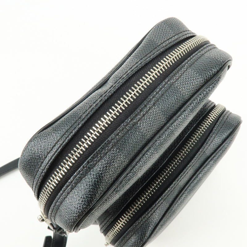 Louis Vuitton Rem Damier Graphite Black Canvas Bag