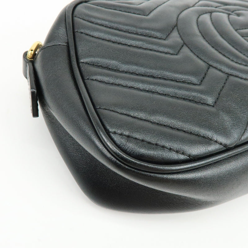 Gucci Gg Marmont Matelasse Leather Black Bag