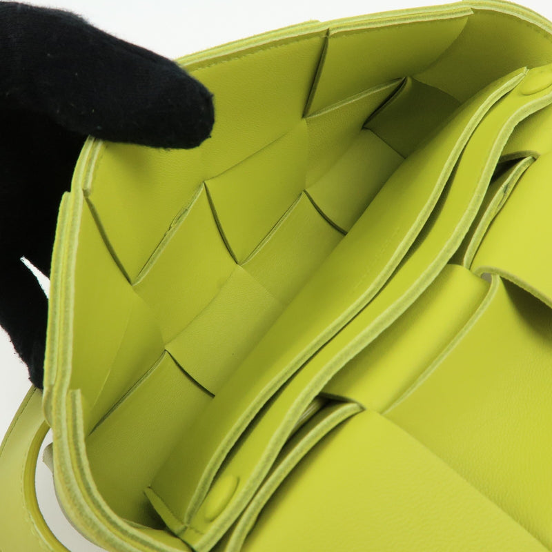 Bottega Veneta Cassette Belt Maxi Intrecciato Leather Green Bag