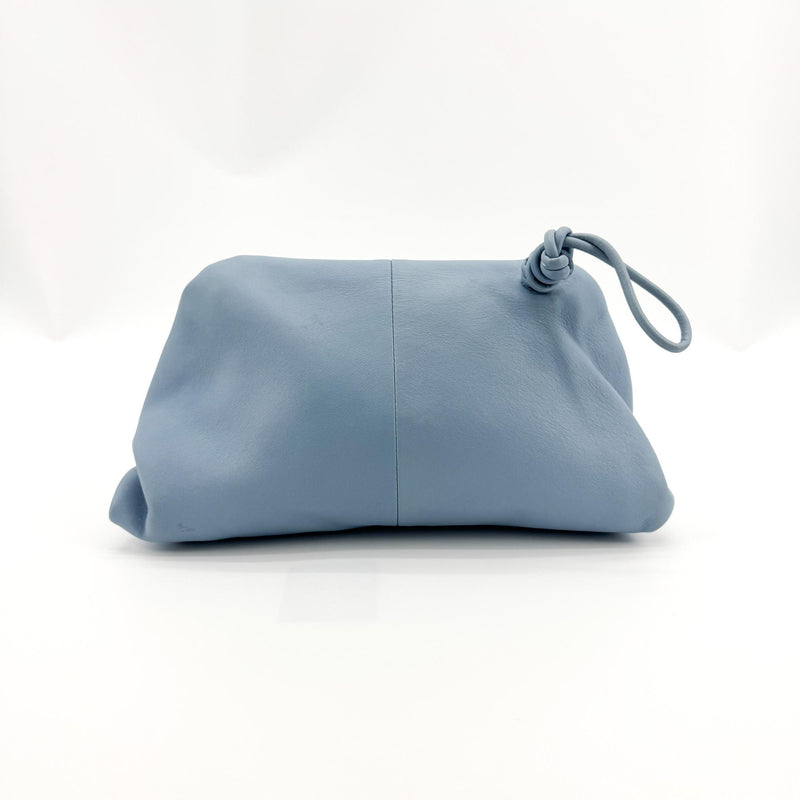 Bottega Veneta Bv Trine Fold Clutch Leather Blue