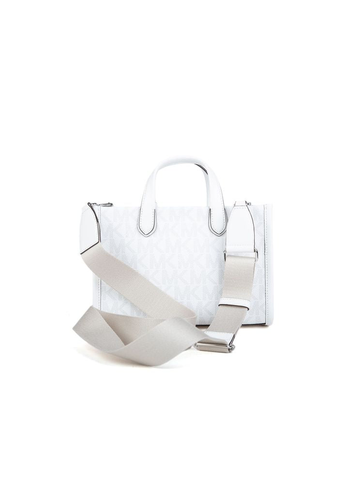 Michael Kors Logo-Print Coated Canvas Tote Bag — White 89.coated