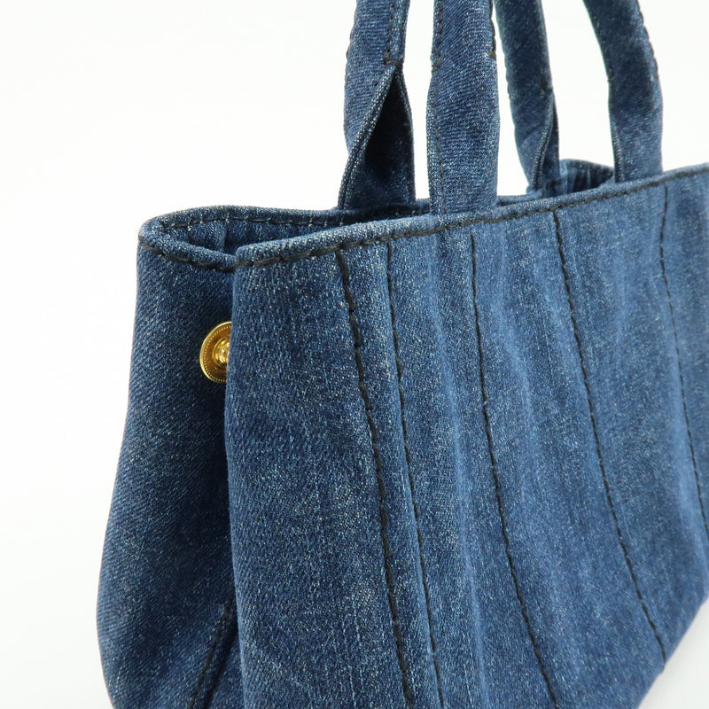 Prada Canapa Convertible Denim Blue Denim_jeans Bag