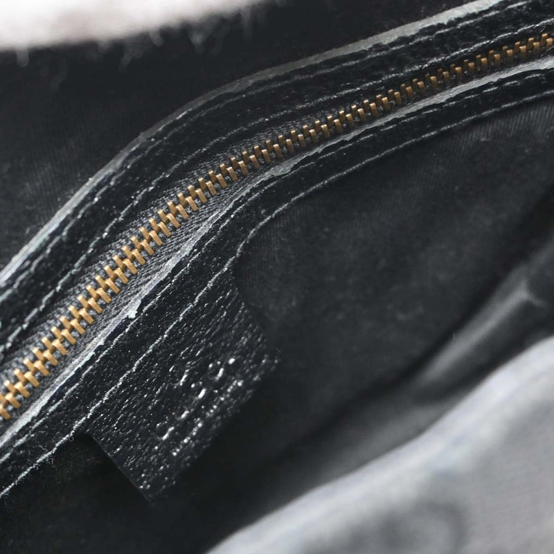 Gucci Piston Lock Jackie Hobo Gg Canvas Black