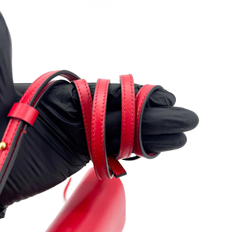Valentino Garavani Vring Belt Leather Red Bag