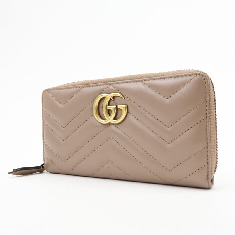 Gucci Gg Marmont Organizer Matelasse Leather Beige Accessory