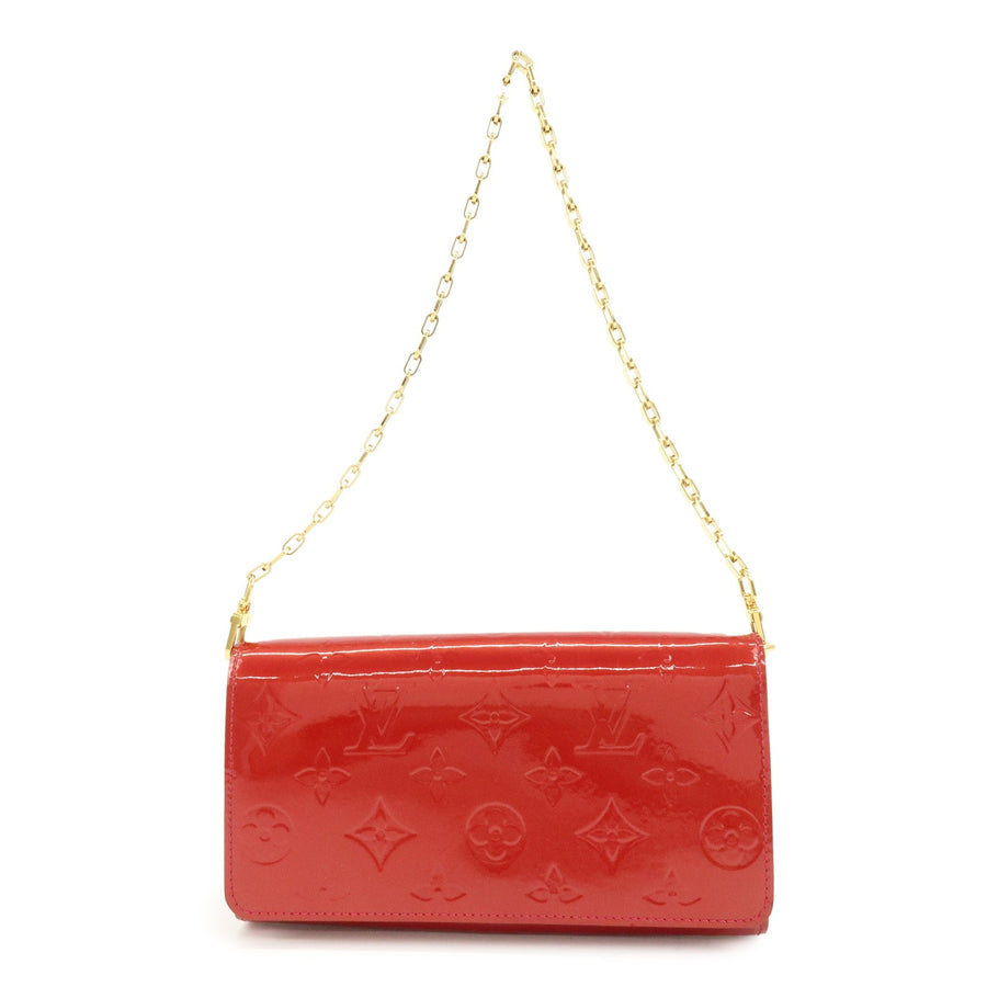 Louis Vuitton Chaine Monogram Vernis Red Patent_leather Bag
