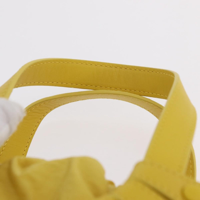 Bottega Veneta Shell Leather Yellow Bag